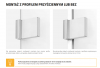 NEW TRENDY Kabina prysznicowa pięciokątna AVEXA 90x90x200 EXK-3886/EXK-3887